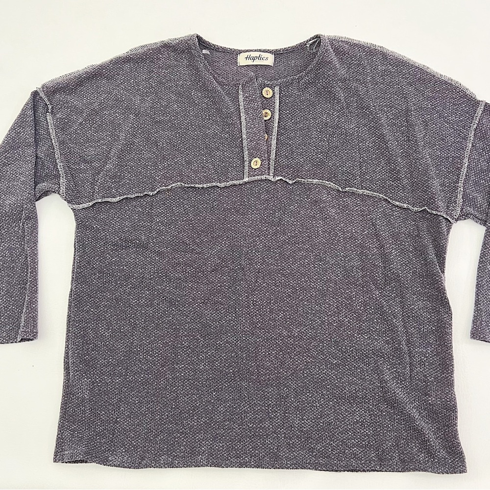 Oversized Henley Top